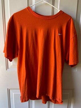 Nike Bright Orange Men's Short Sleeve Crew Tee with Swoosh